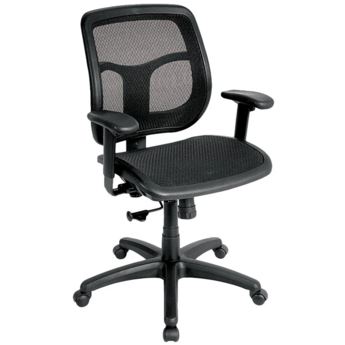 Black Mesh Chair By Homeroots - 372417