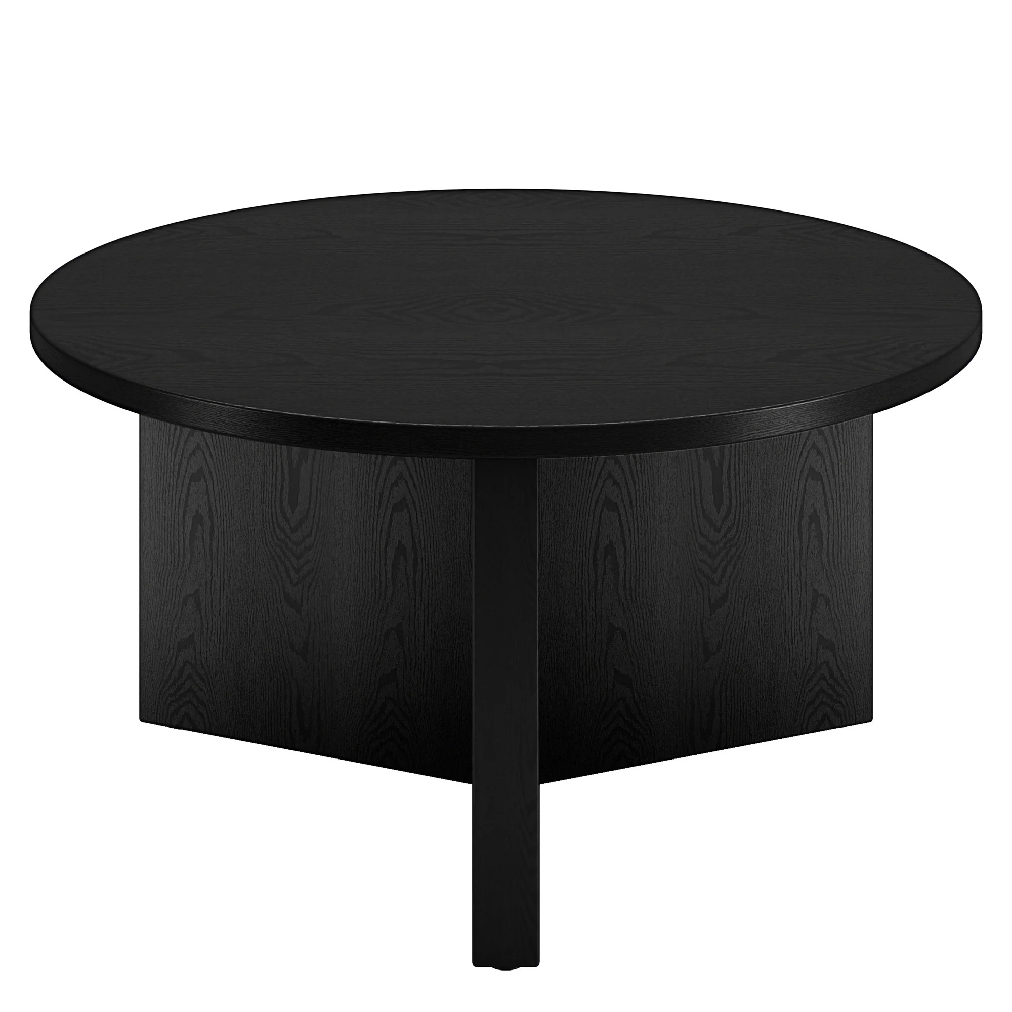 Black Round Coffee Table By Homeroots
