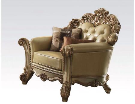 Bone Polyurethane Chair & Pillows By Homeroots