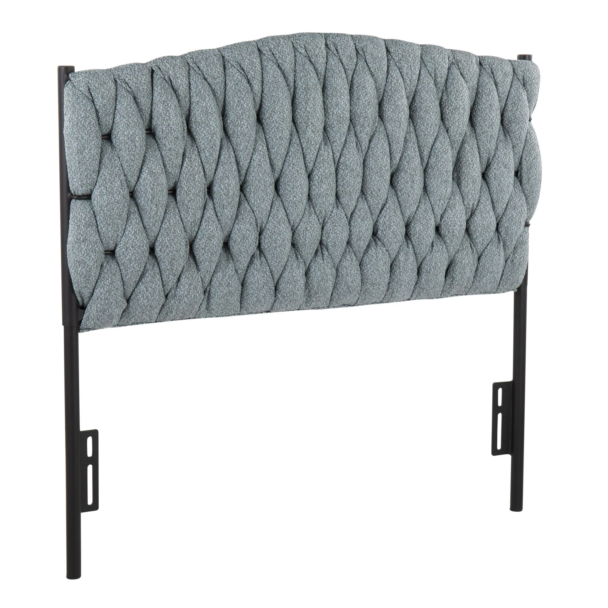 Braided Matisse Twin Headboard Blue By LumiSource