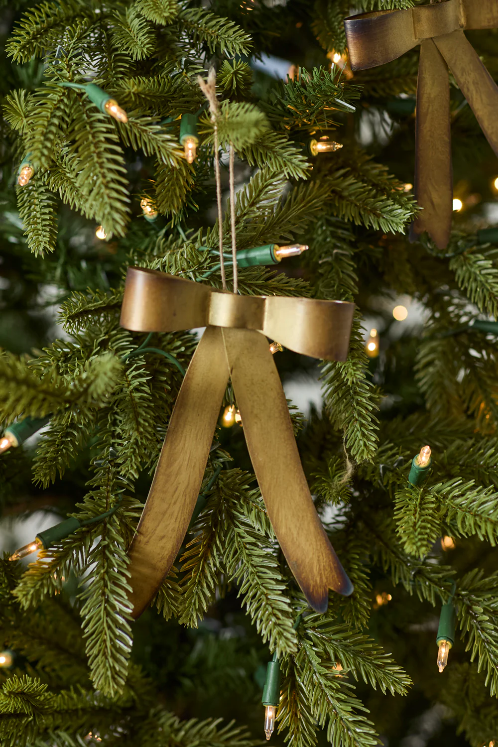 Brassy Bow Ornament Set of 8 By Accent Decor - Image 7
