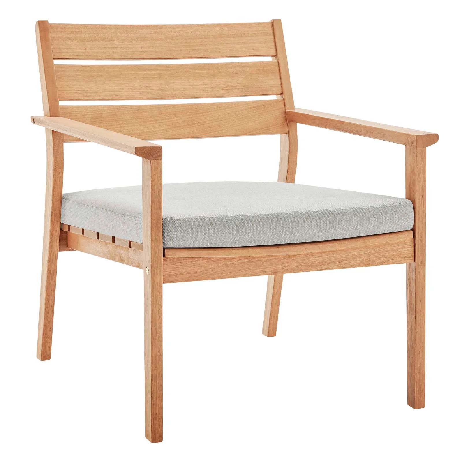 Breton Outdoor Patio Ash Wood Armchair By Modway - EEI-3713