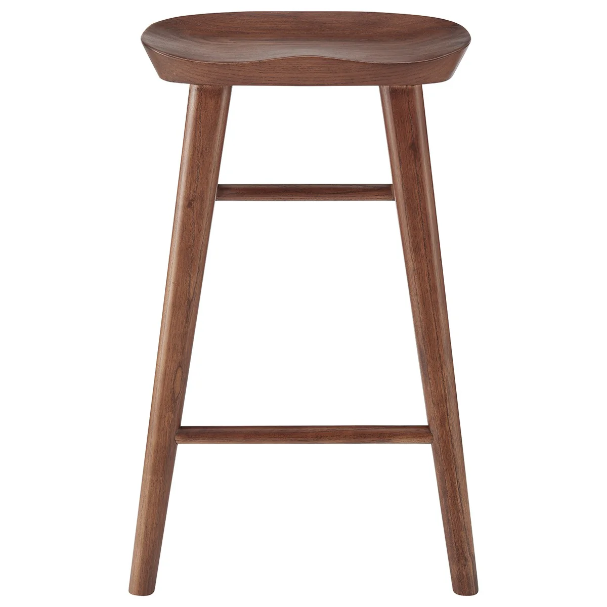 Brown Manufactured Wood Backless Counter Height Bar Chair By Homeroots