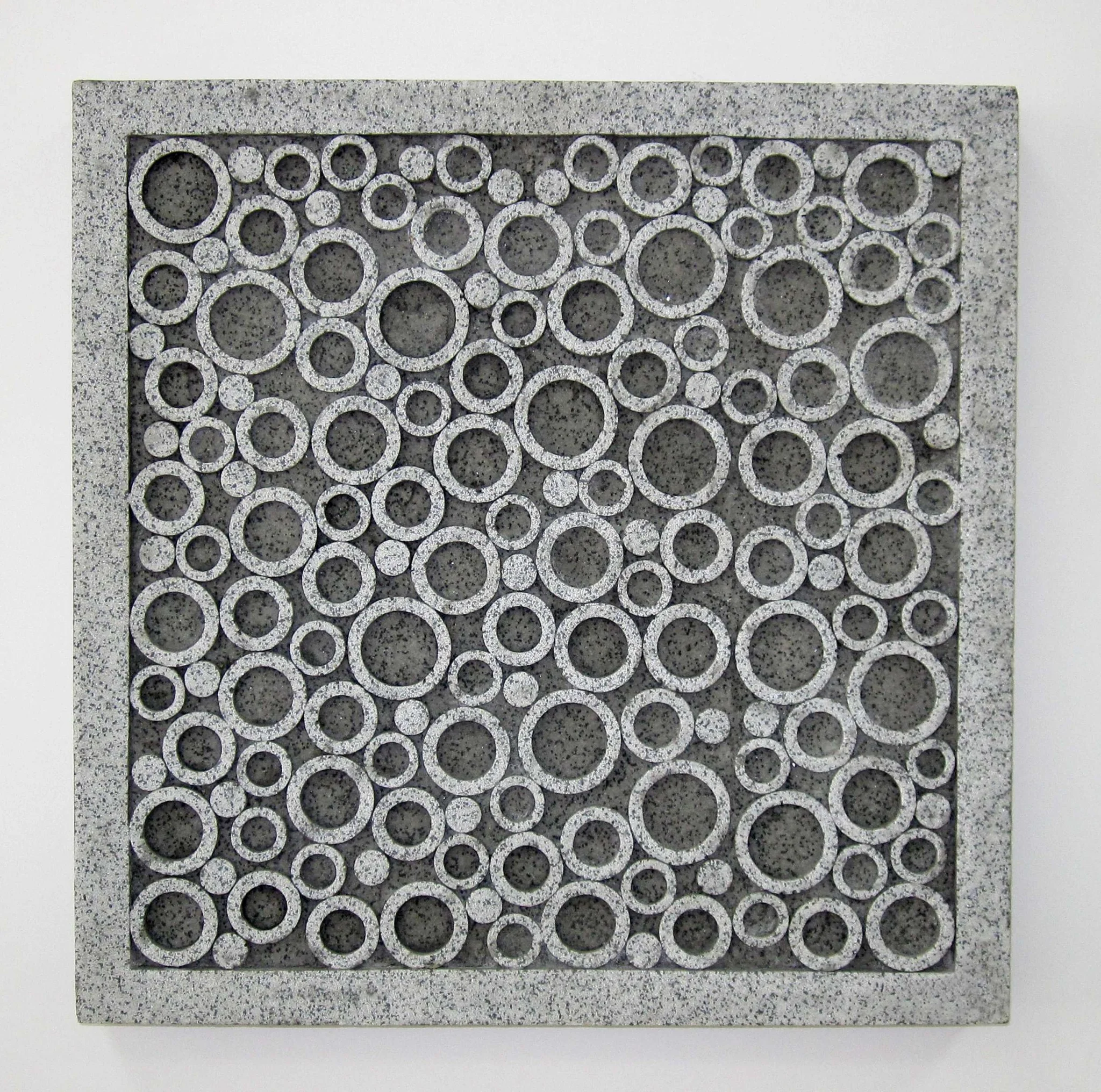 Brown Sandstone Square Bubble Design - Wall Decor By Homeroots