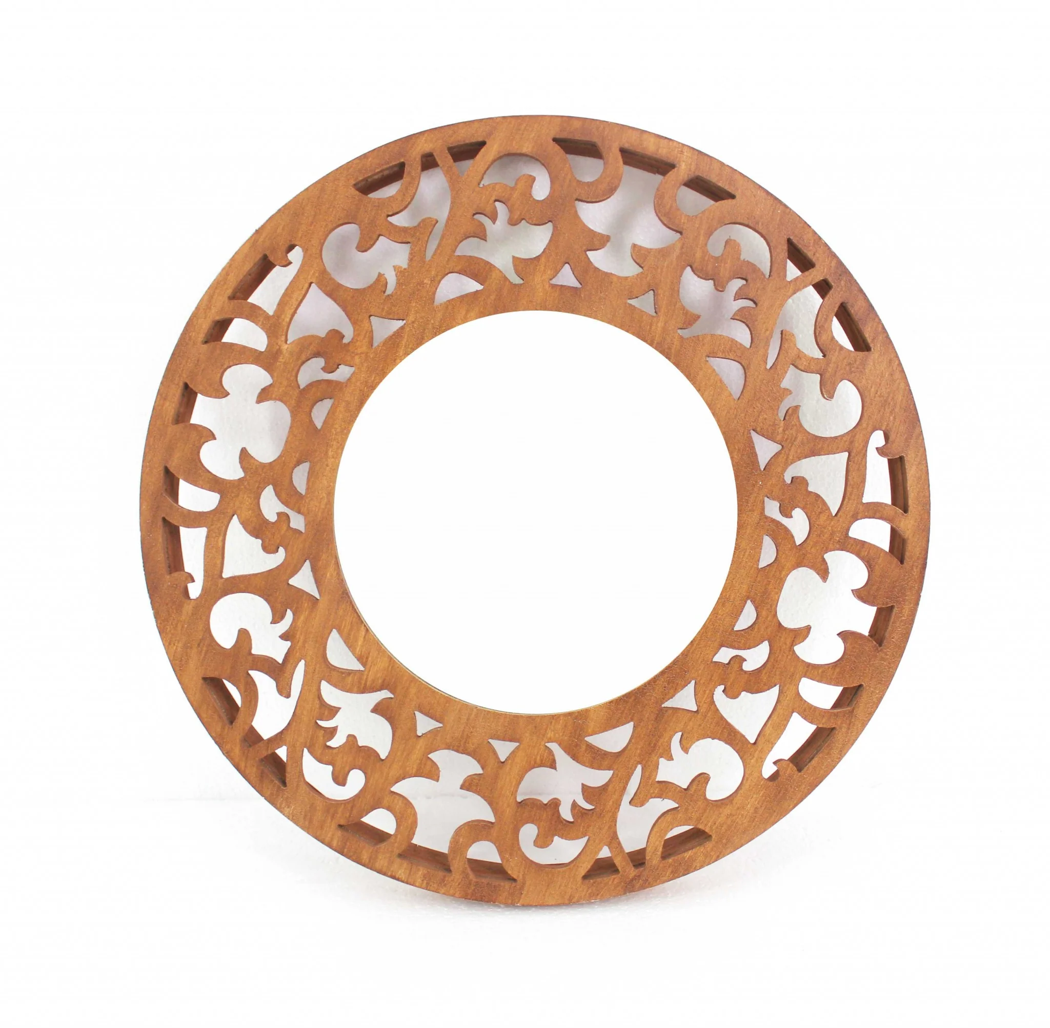 Brown Traditional Wooden - Wall Mirror By Homeroots