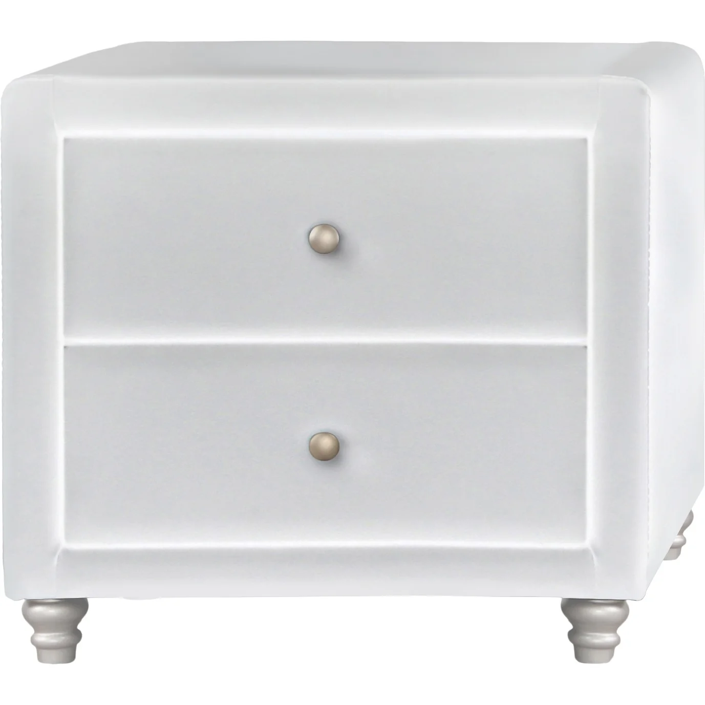 Brown Upholstered 2 Drawer Nightstand By Homeroots - Image 12