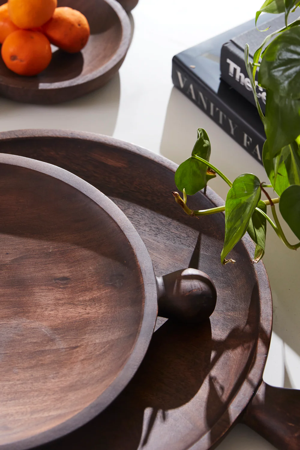 Brownwood Tray Set of 2 By Accent Decor