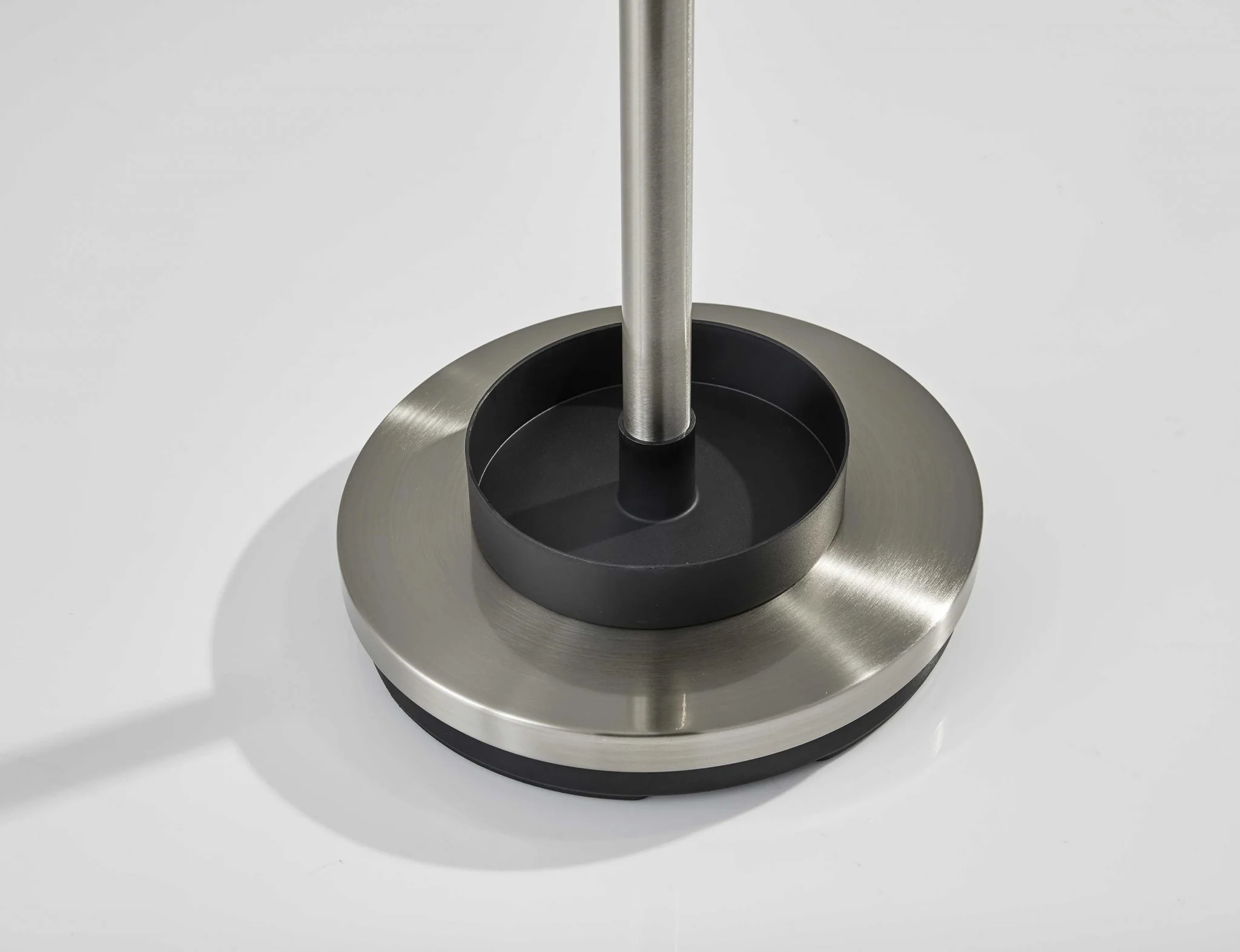 Brushed Steel Brushed Steel Stand Coat Rack By Homeroots - Image 4