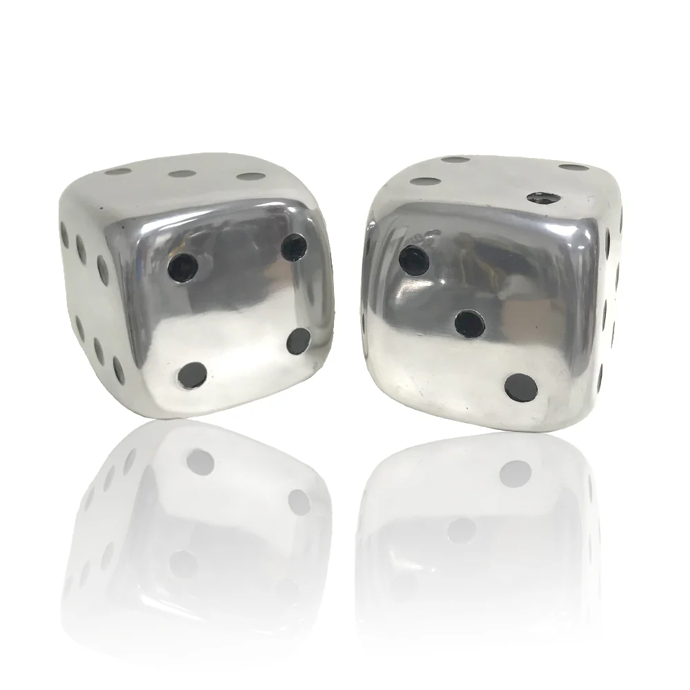 Buffed Decorative Dice Set of By Homeroots