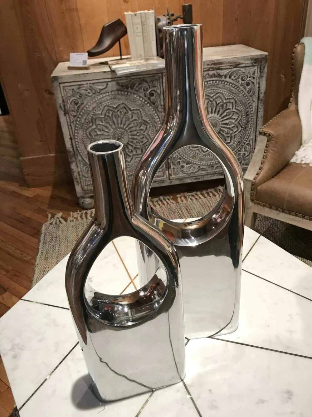 Buffed View Thru Vases Set of By Homeroots