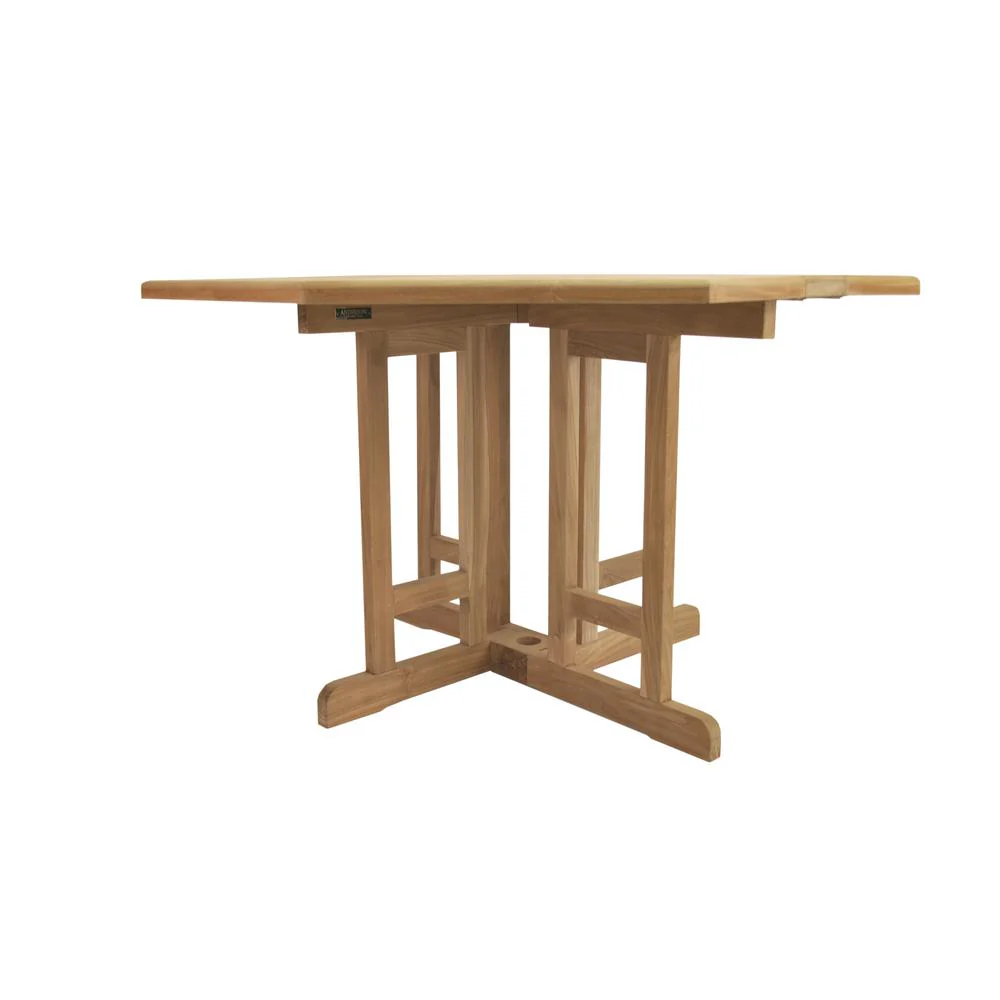 Butterfly 47" Octagonal Foldingtable By Anderson Teak