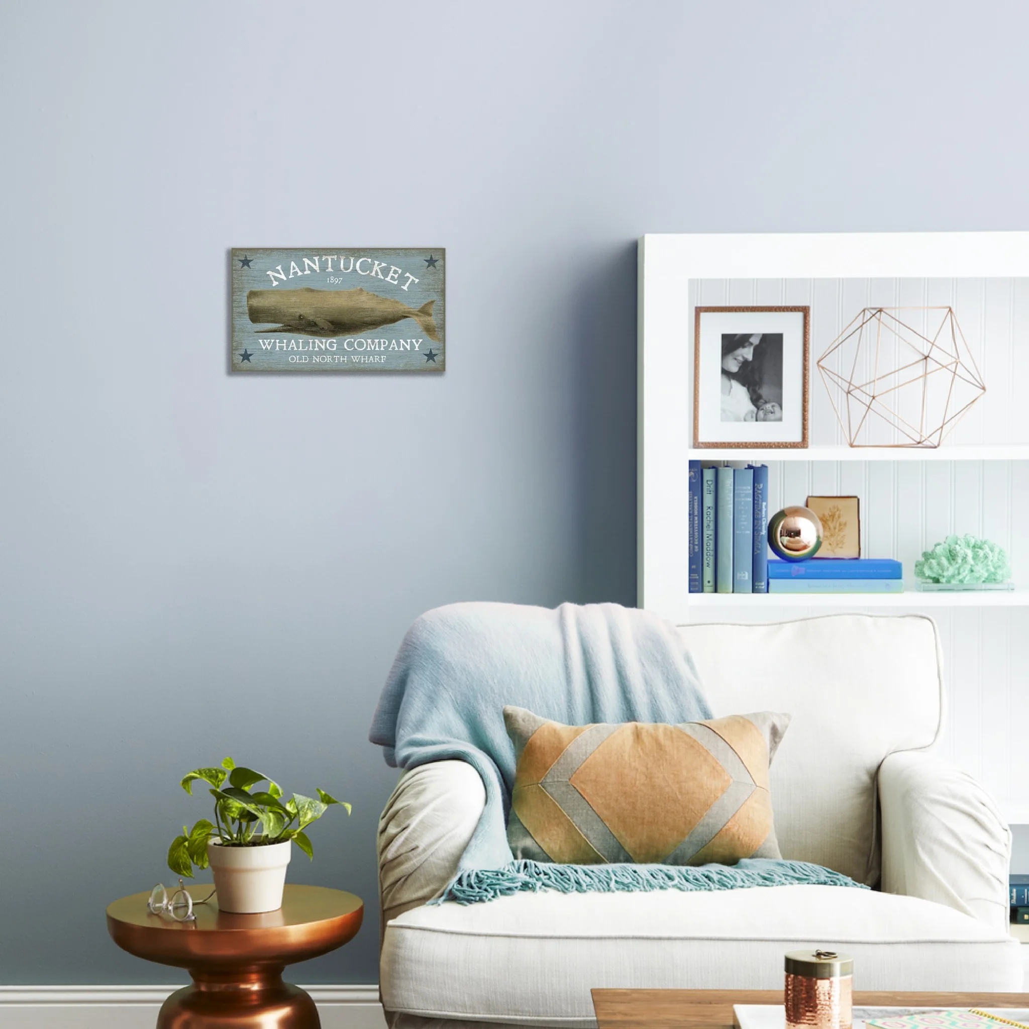 c1897 Grey Whale XL Wall Decor By Homeroots