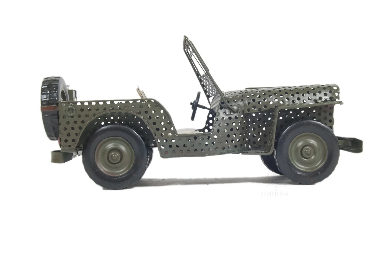 c1945 Willys CJ-2A Overland Jeep Sculpture By Homeroots