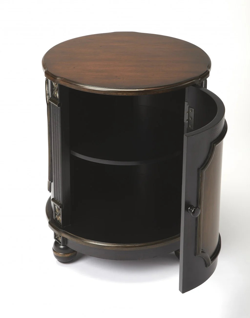 Cafe Noir Drum Table By Homeroots - Image 3