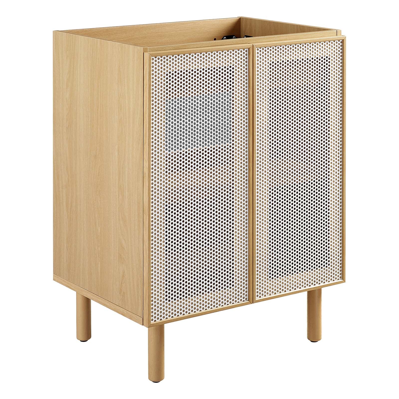 Calla 24" Perforated Metal Bathroom Vanity Cabinet (Sink Basin Not Included) By Modway - EEI-6621