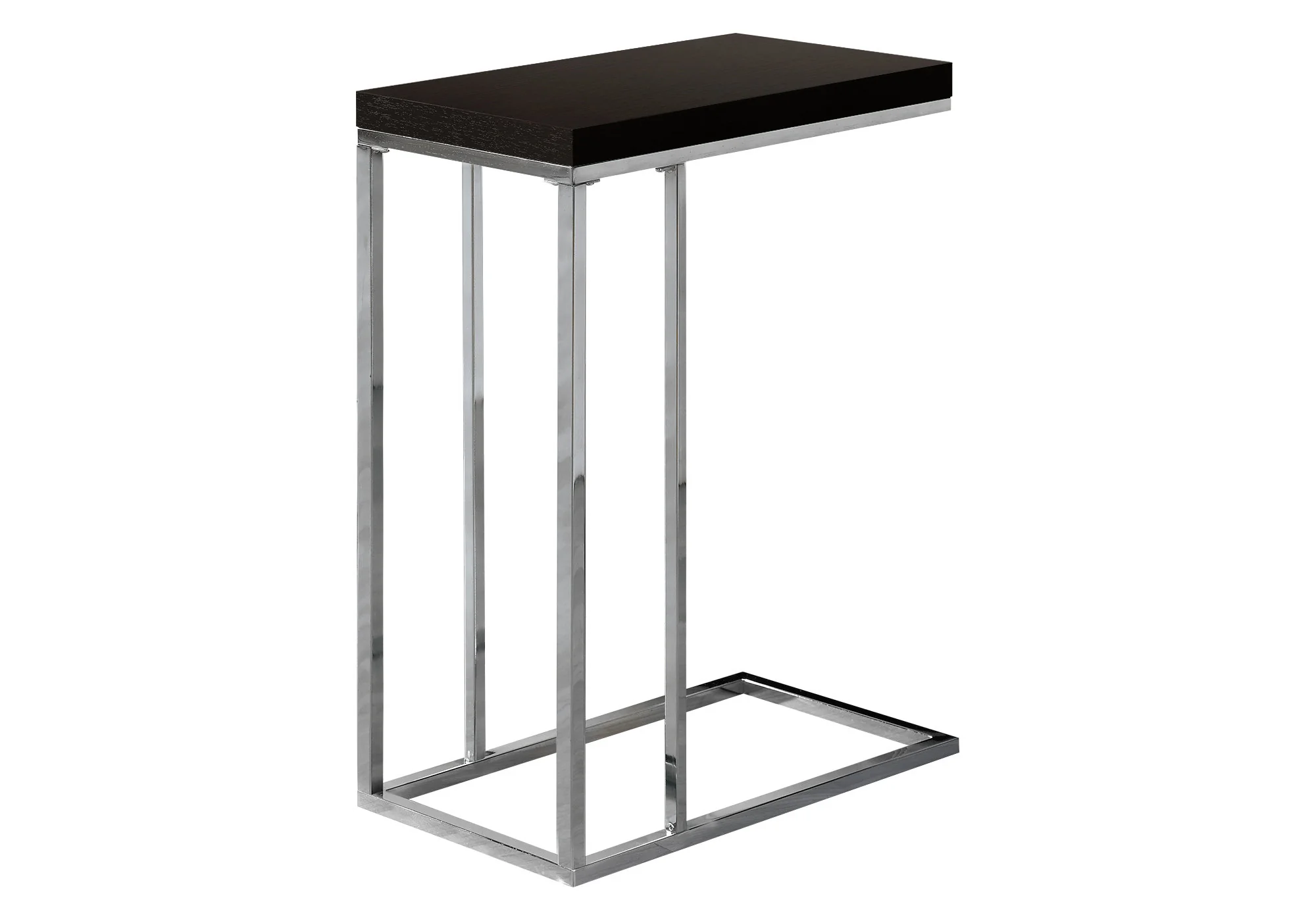 Cappuccino Particle Board Metal Accent Table By Homeroots - 332973