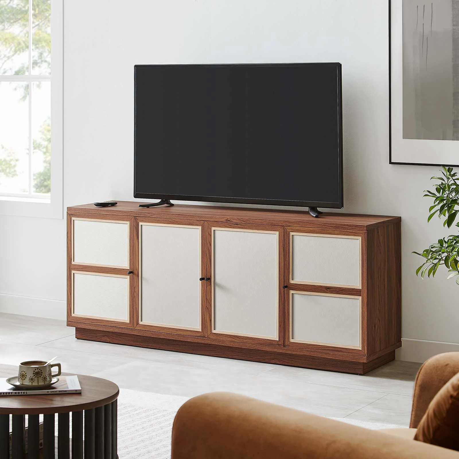 Capri 63" Wood Grain TV Console By Modway - EEI-6865
