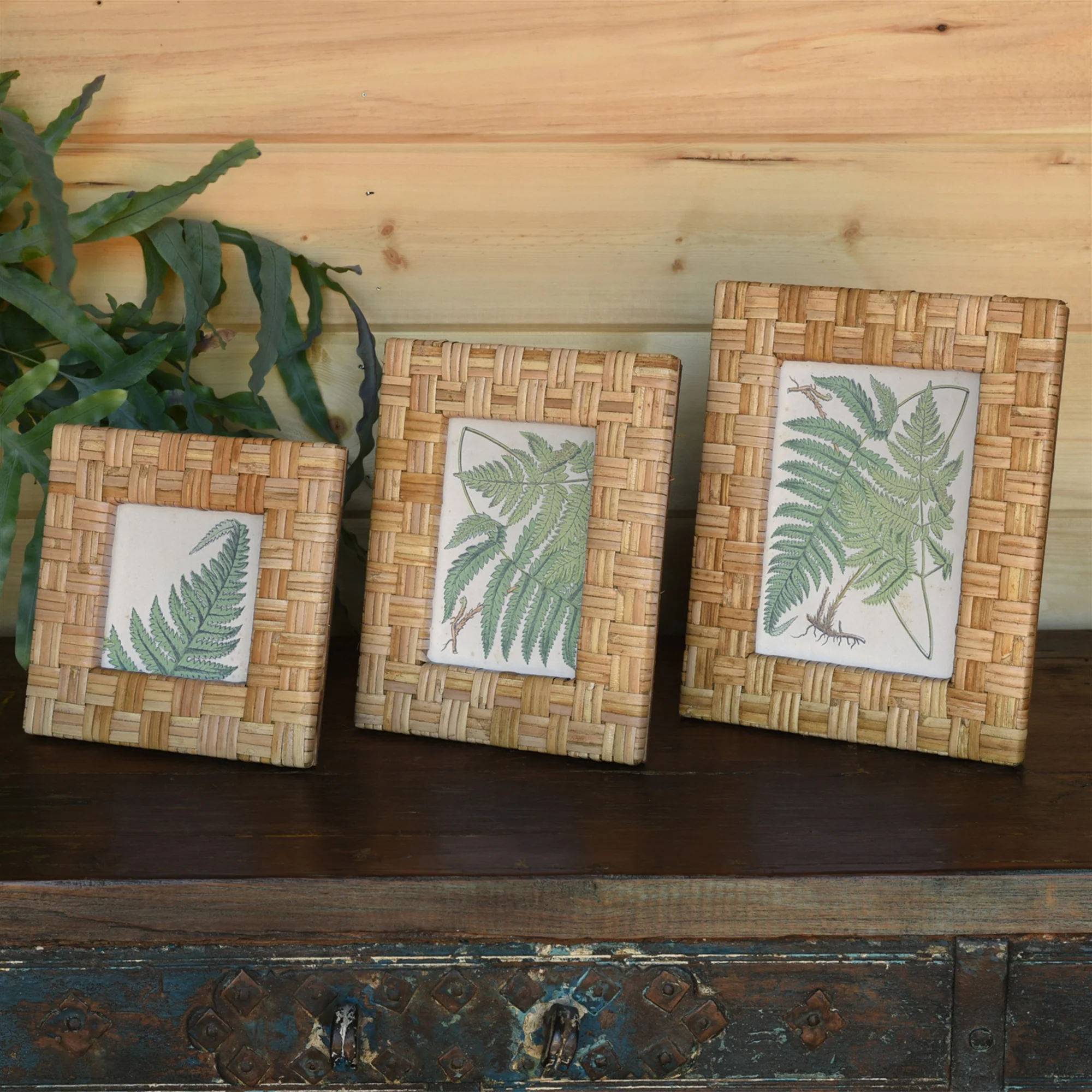 Cayman Frame, Rattan - 5x7 - Natural Set Of 2 By HomArt - Image 4