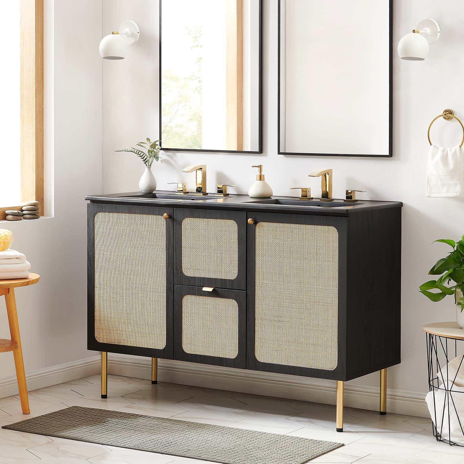 Chaucer 48" Double Sink Bathroom Vanity By Modway - EEI-6702