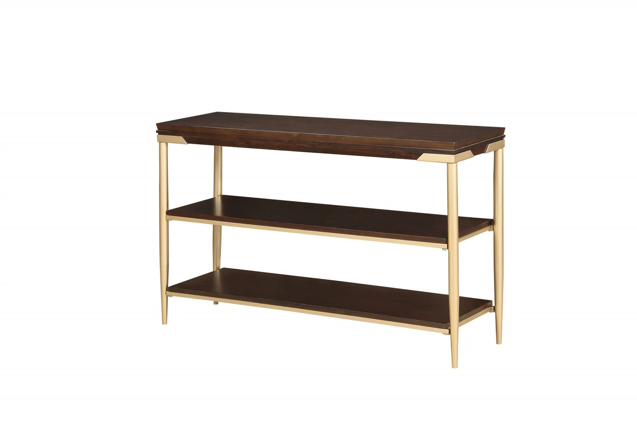 Cherry Metal Wood Sofa Table By Homeroots
