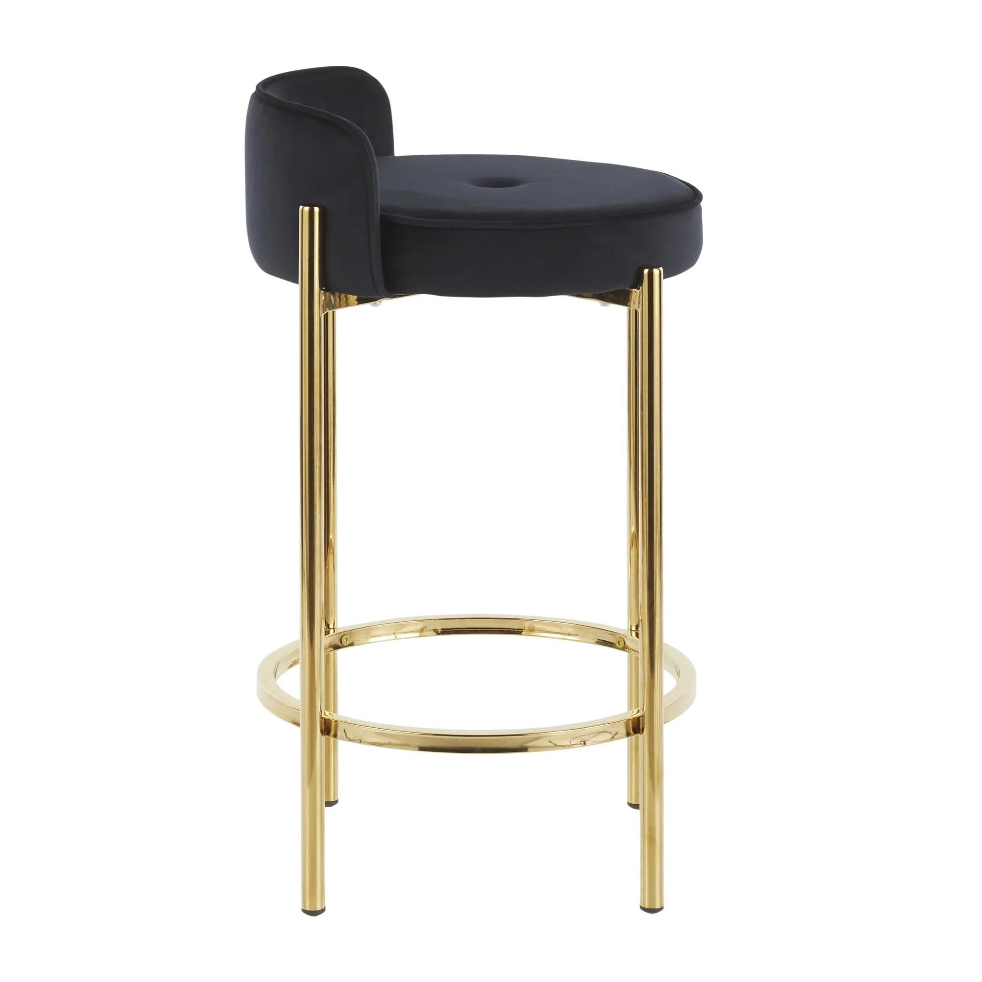 Chloe Counter Stool - Set of 2 Black By LumiSource - B26-CHLOE AUBK2 - Image 6