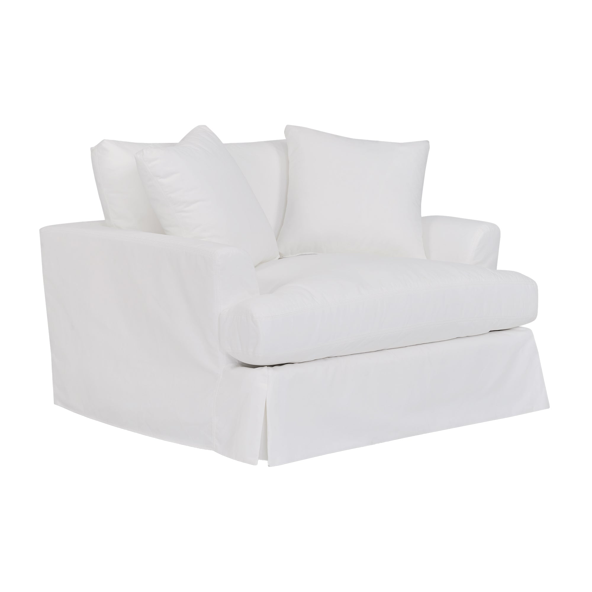 Ciara 53" Upholstered Chair and a Half in Slate Gray By Armen Living - Image 20