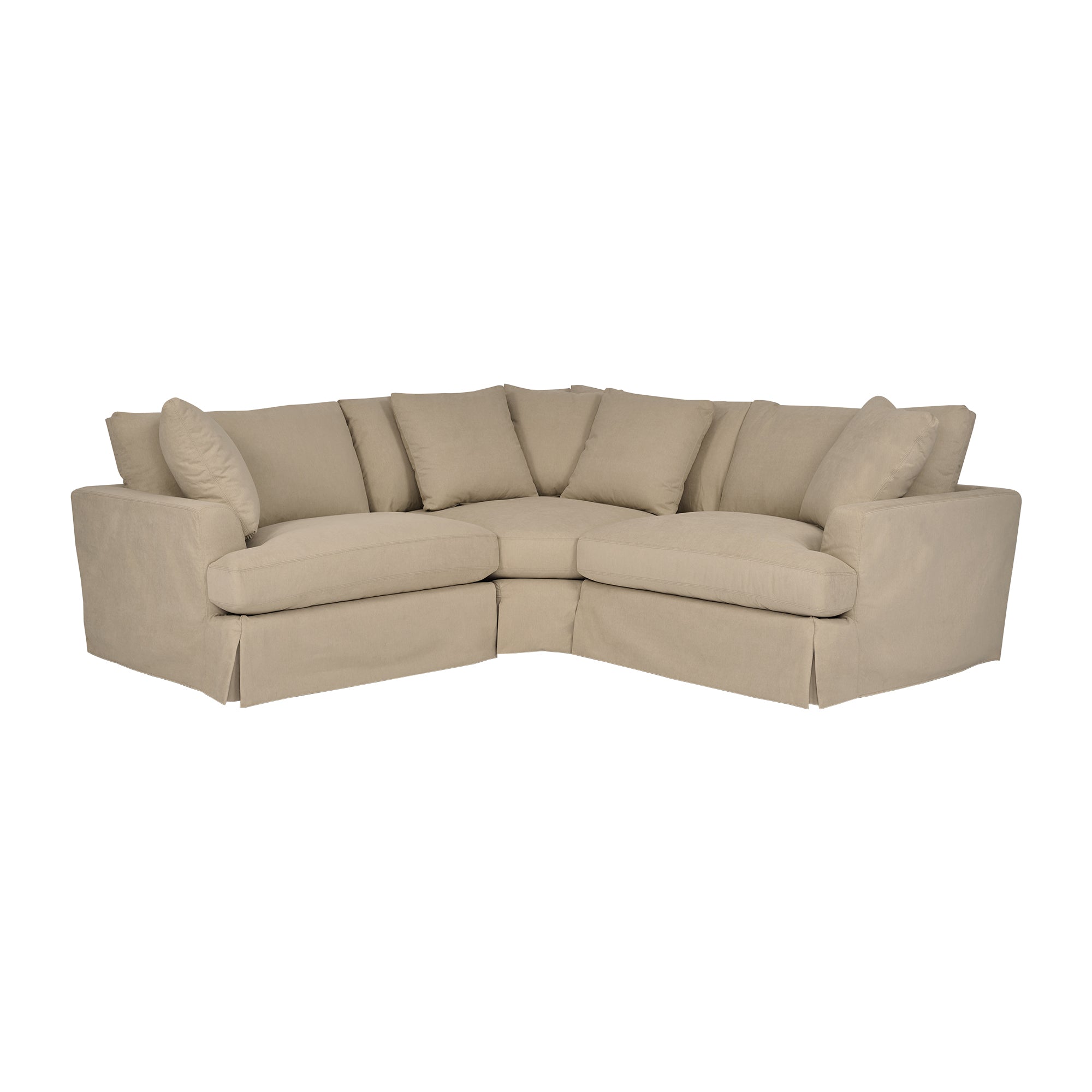 Ciara Upholstered 3 Piece Sectional Sofa in Slate Gray  By Armen Living - Image 18
