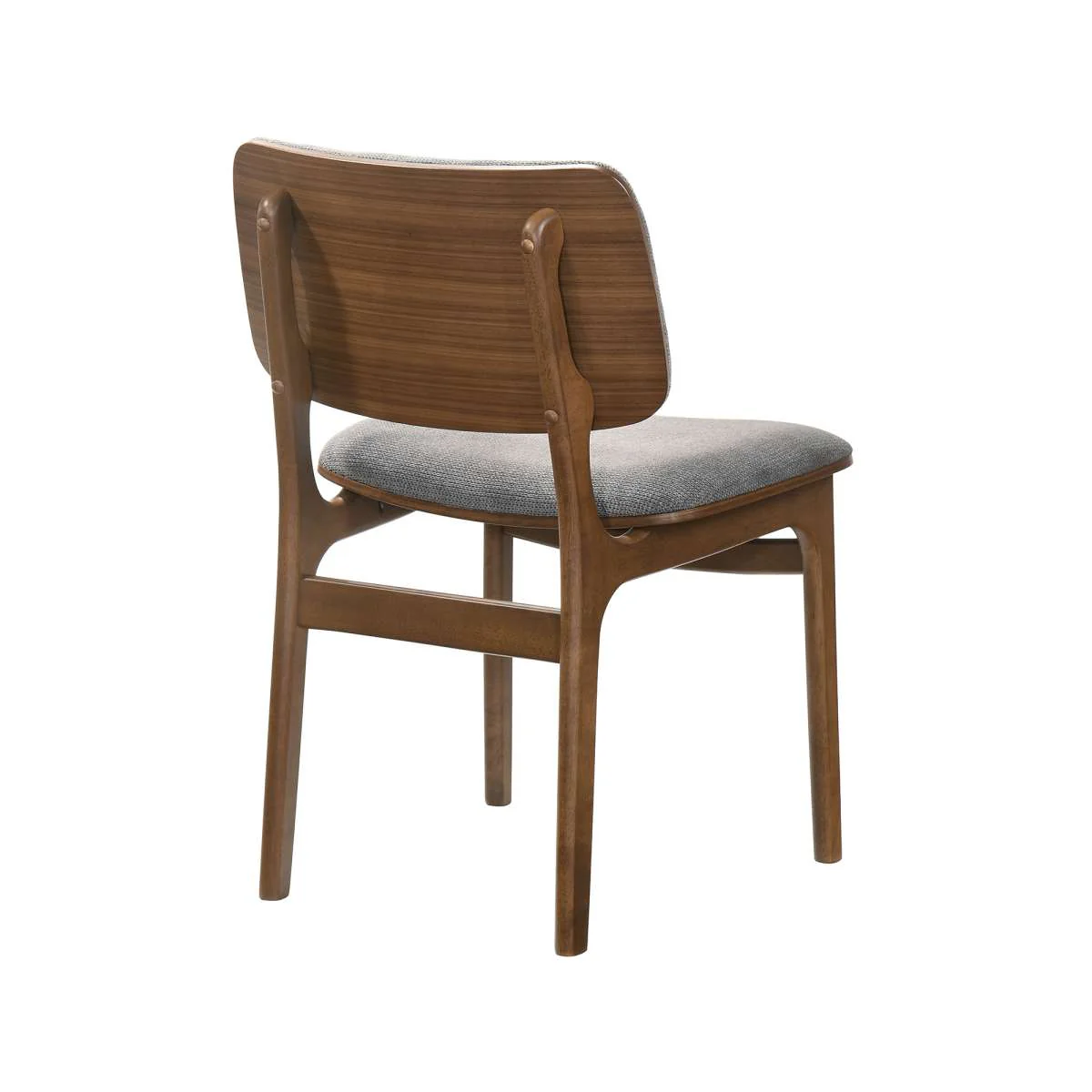 Cirque and Lima 5 Piece Walnut Round Dining Set By Armen Living - Image 3