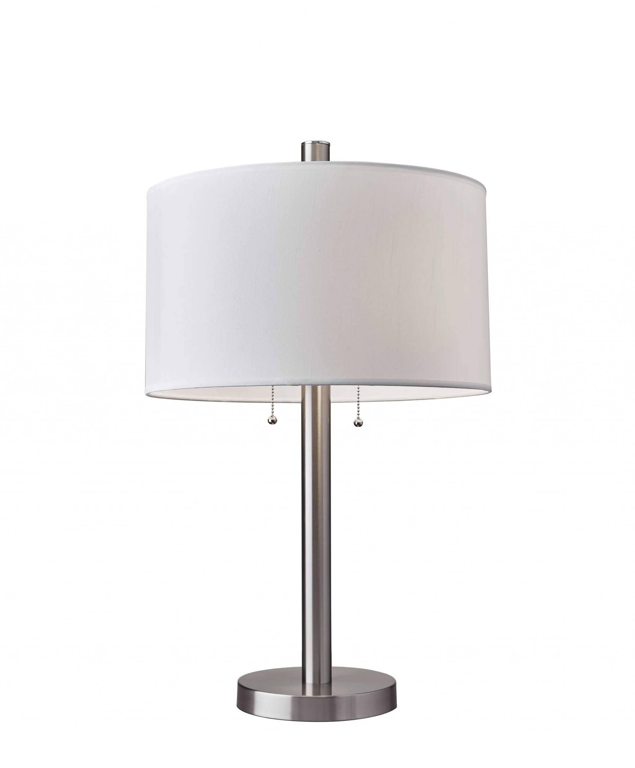 Classic Brushed Steel Metal Table Lamp By Homeroots