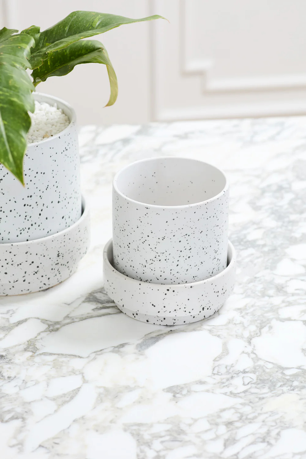 Claxton Pot with Saucer Set of 2 By Accent Decor - Image 15