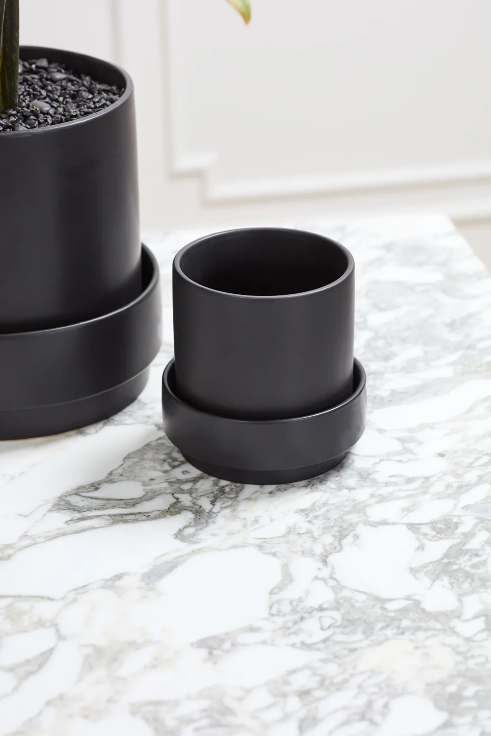 Claxton Pot with Saucer Set of 2 By Accent Decor - Image 9
