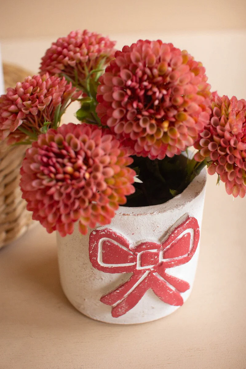 Clay Container - Bow By Kalalou - Image 5