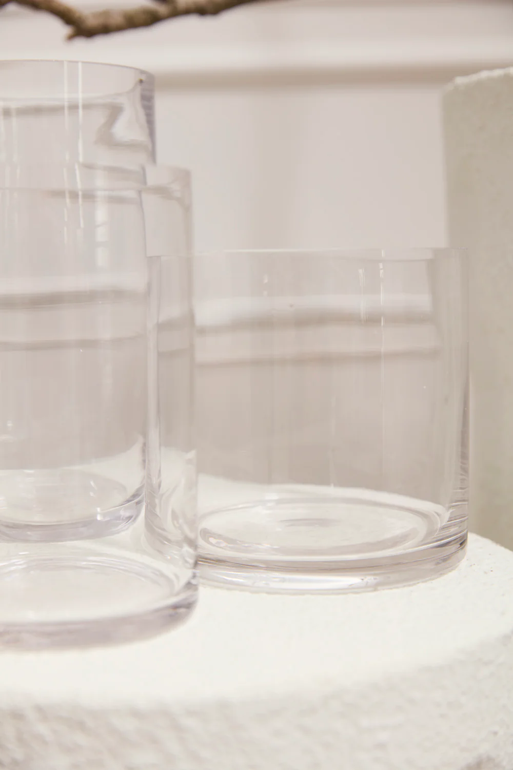 Clear Cylinder Vase Set of 8 By Accent Decor - Image 7