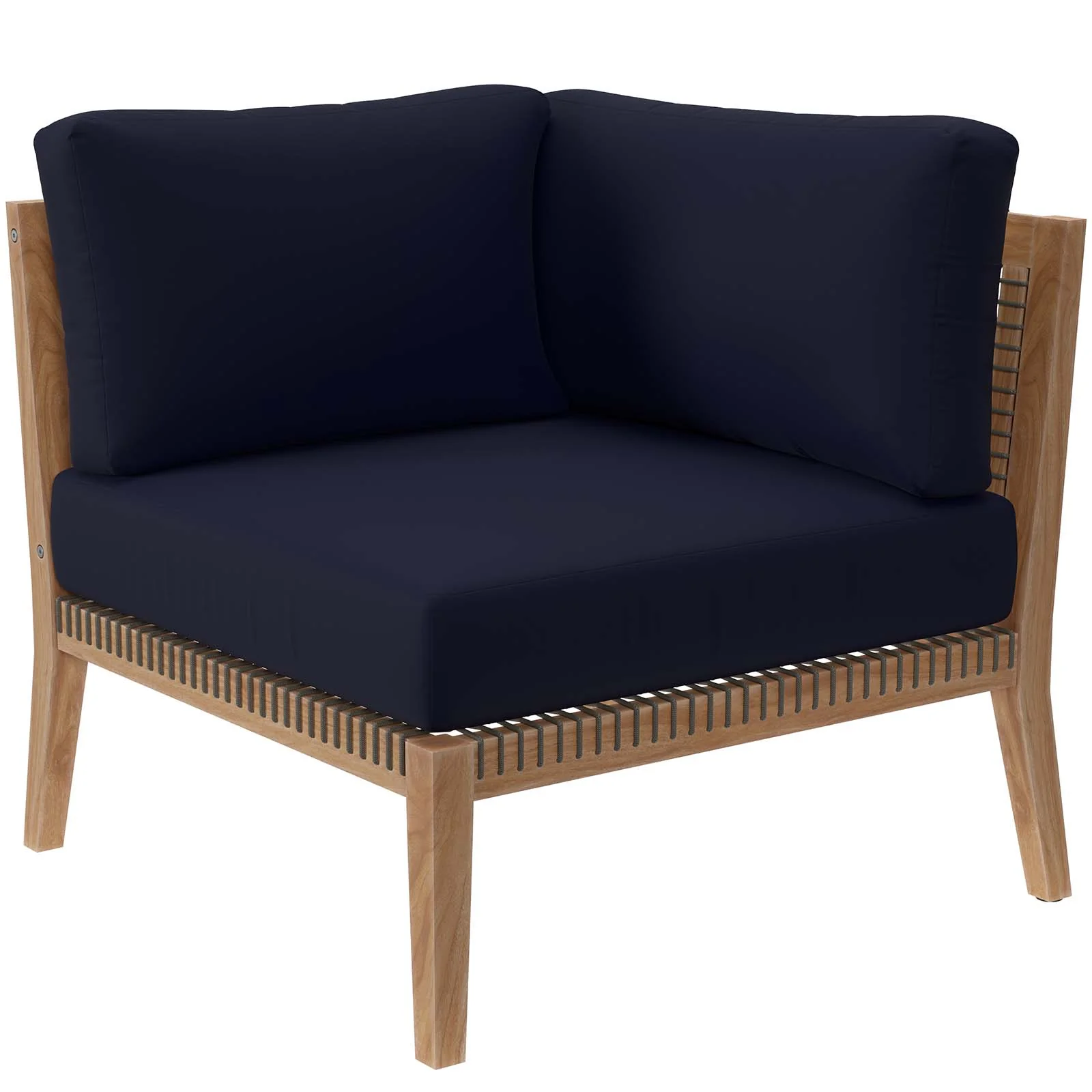 Clearwater Outdoor Patio Teak Wood 6-Piece Sectional Sofa By Modway - EEI-6125 - Image 25