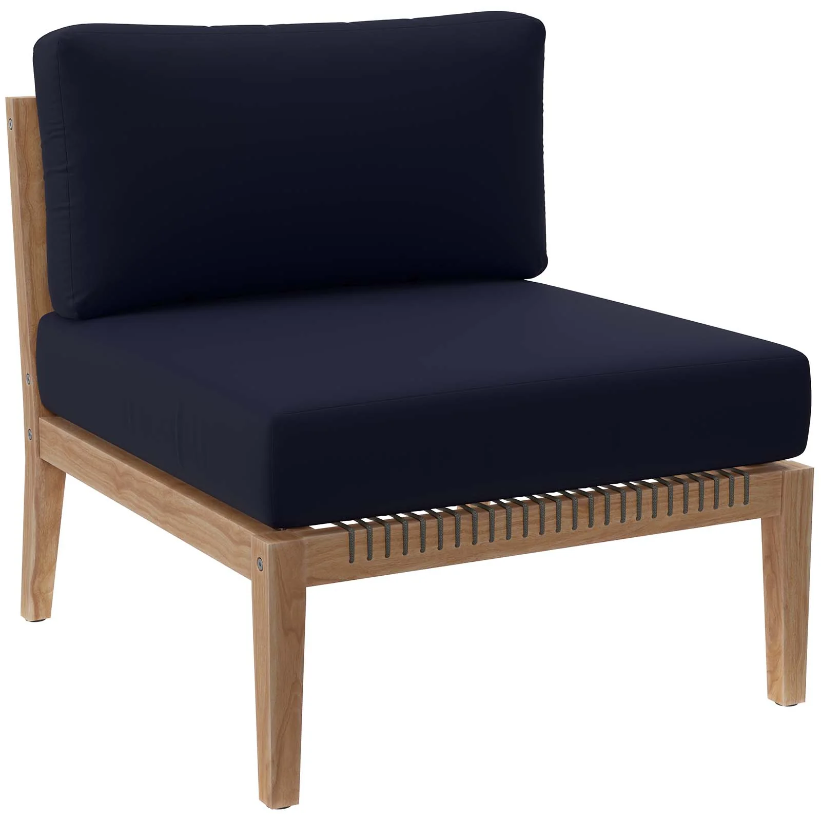 Clearwater Outdoor Patio Teak Wood 6-Piece Sectional Sofa By Modway - EEI-6125 - Image 28