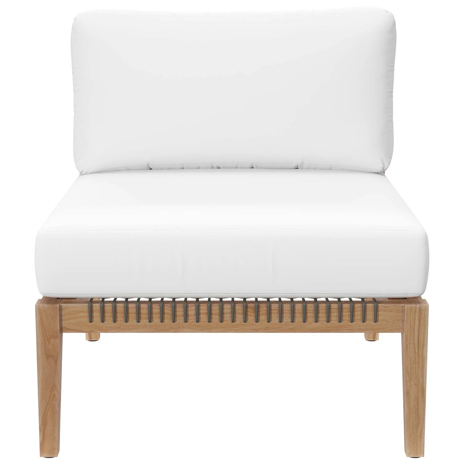 Clearwater Outdoor Patio Teak Wood 6-Piece Sectional Sofa By Modway - EEI-6125 - Image 40