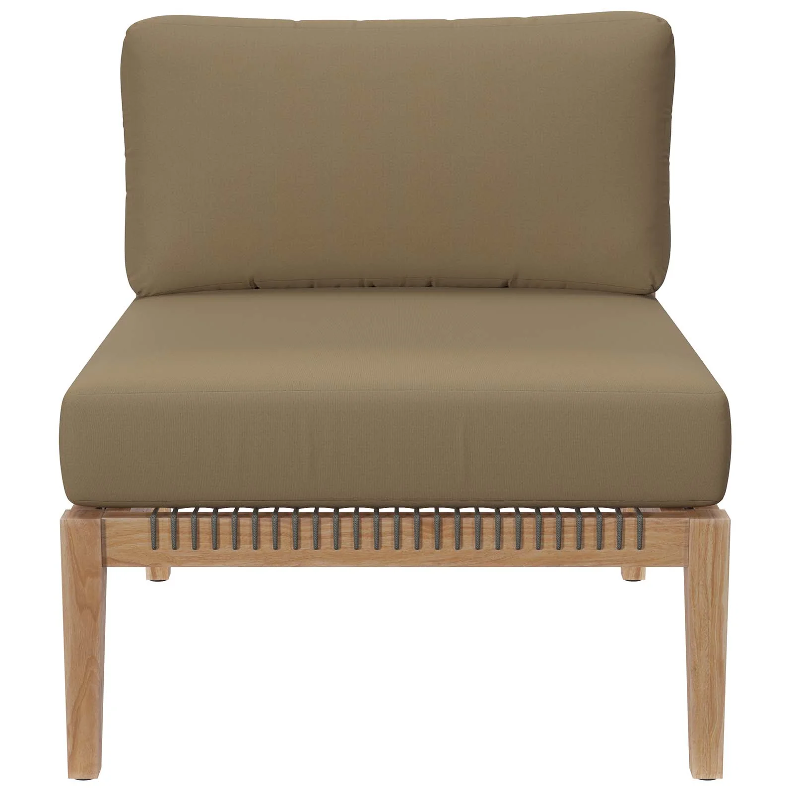 Clearwater Outdoor Patio Teak Wood Armless Chair By Modway - EEI-5856 - Image 11
