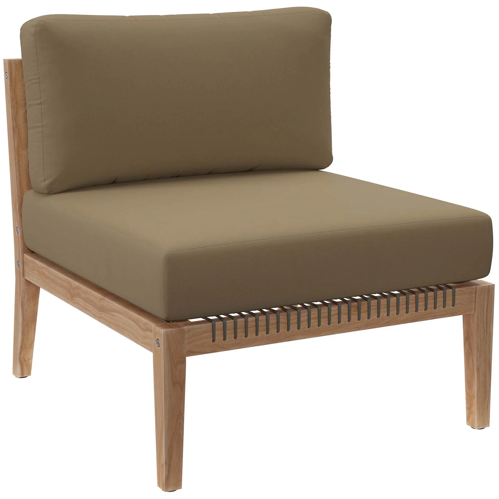 Clearwater Outdoor Patio Teak Wood Armless Chair By Modway - EEI-5856 - Image 8