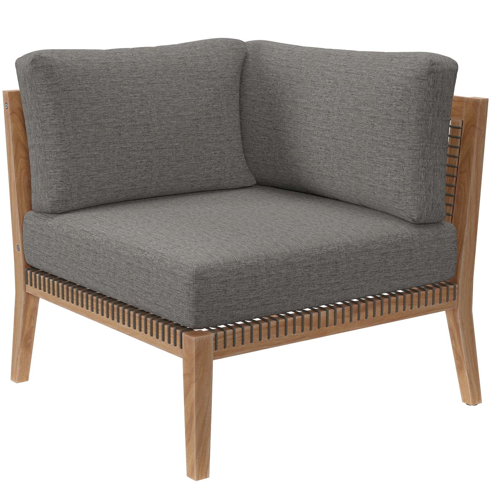 Clearwater Outdoor Patio Teak Wood Loveseat By Modway - EEI-6119 - Image 4