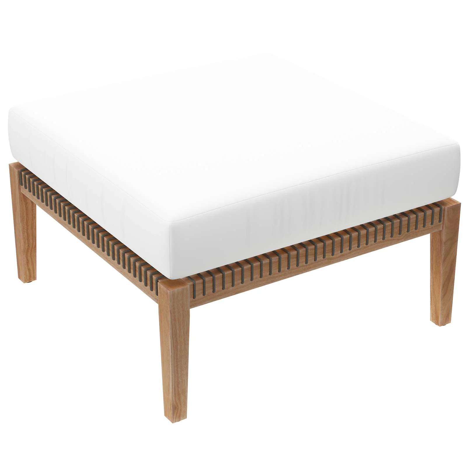 Clearwater Outdoor Patio Teak Wood Ottoman By Modway - EEI-5854 - Image 22