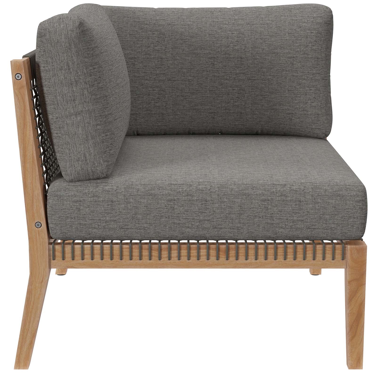 Clearwater Outdoor Patio Teak Wood Sofa By Modway - EEI-6120 - Image 7