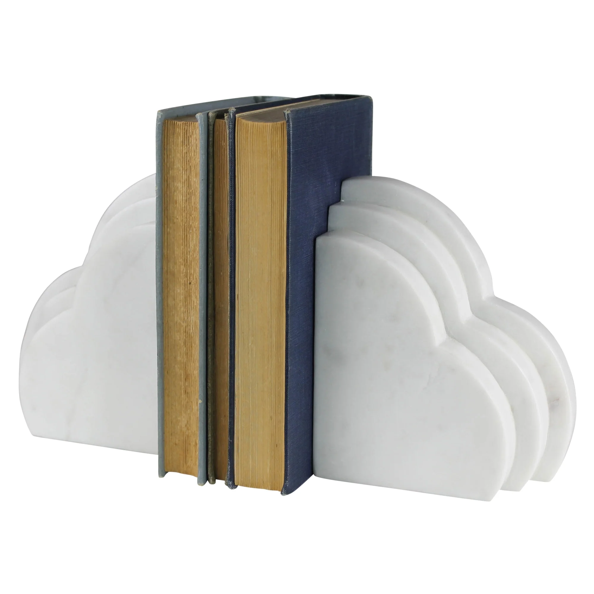 Cloud Bookends, Marble By HomArt