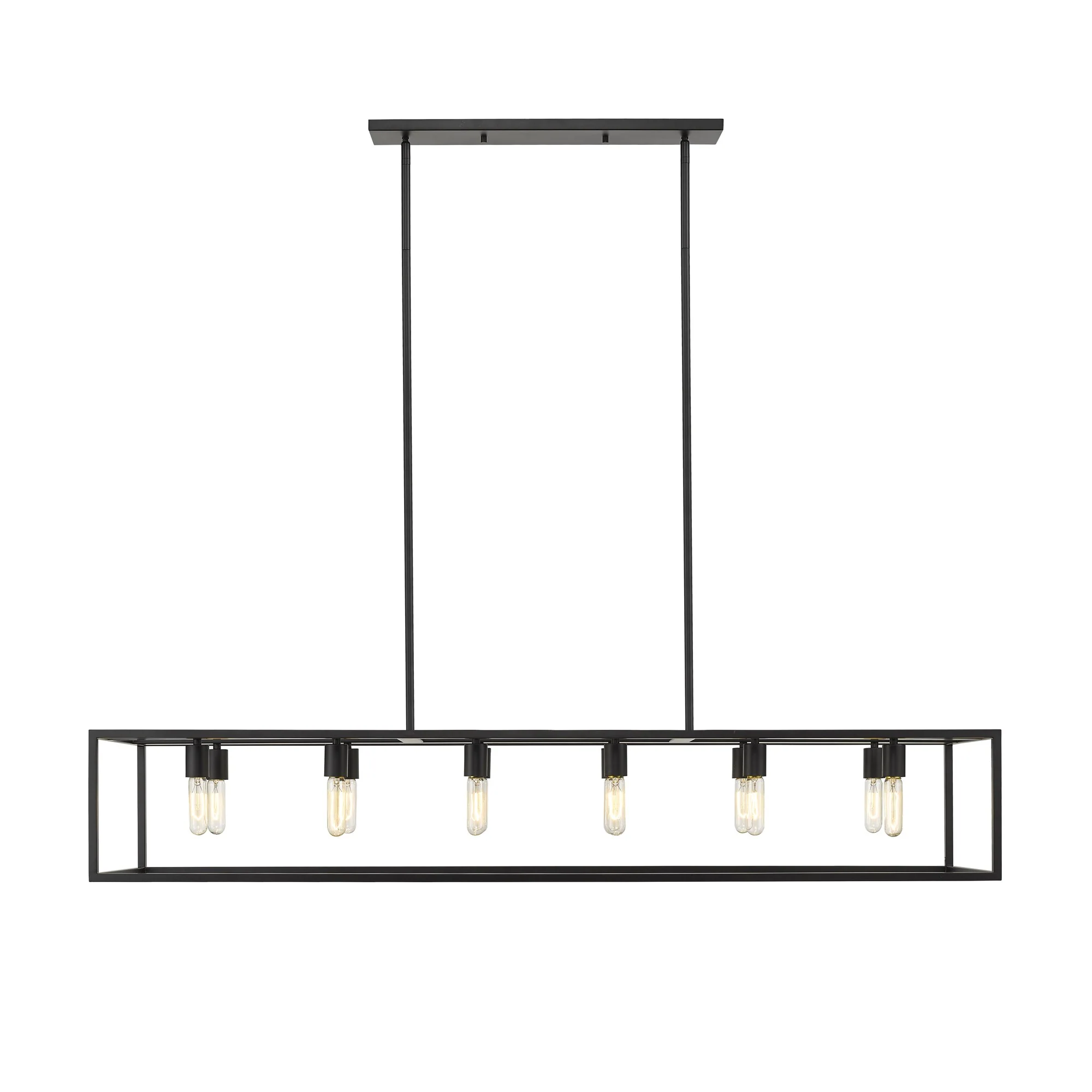 Cobar 12-Light Matte Black Island Pendant By Homeroots - Image 5