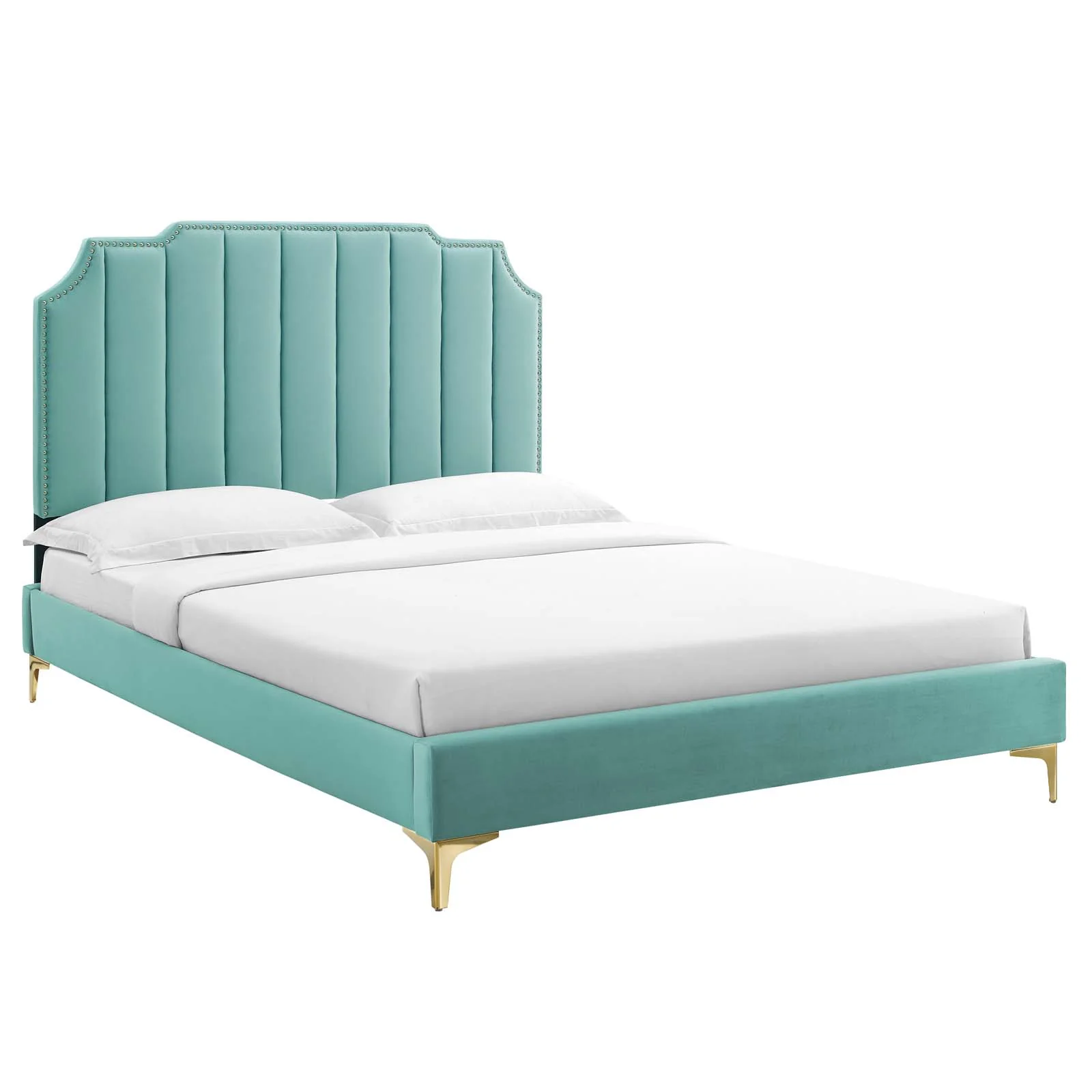 Colette Full Performance Velvet Platform Bed By Modway - MOD-6888 - Image 49