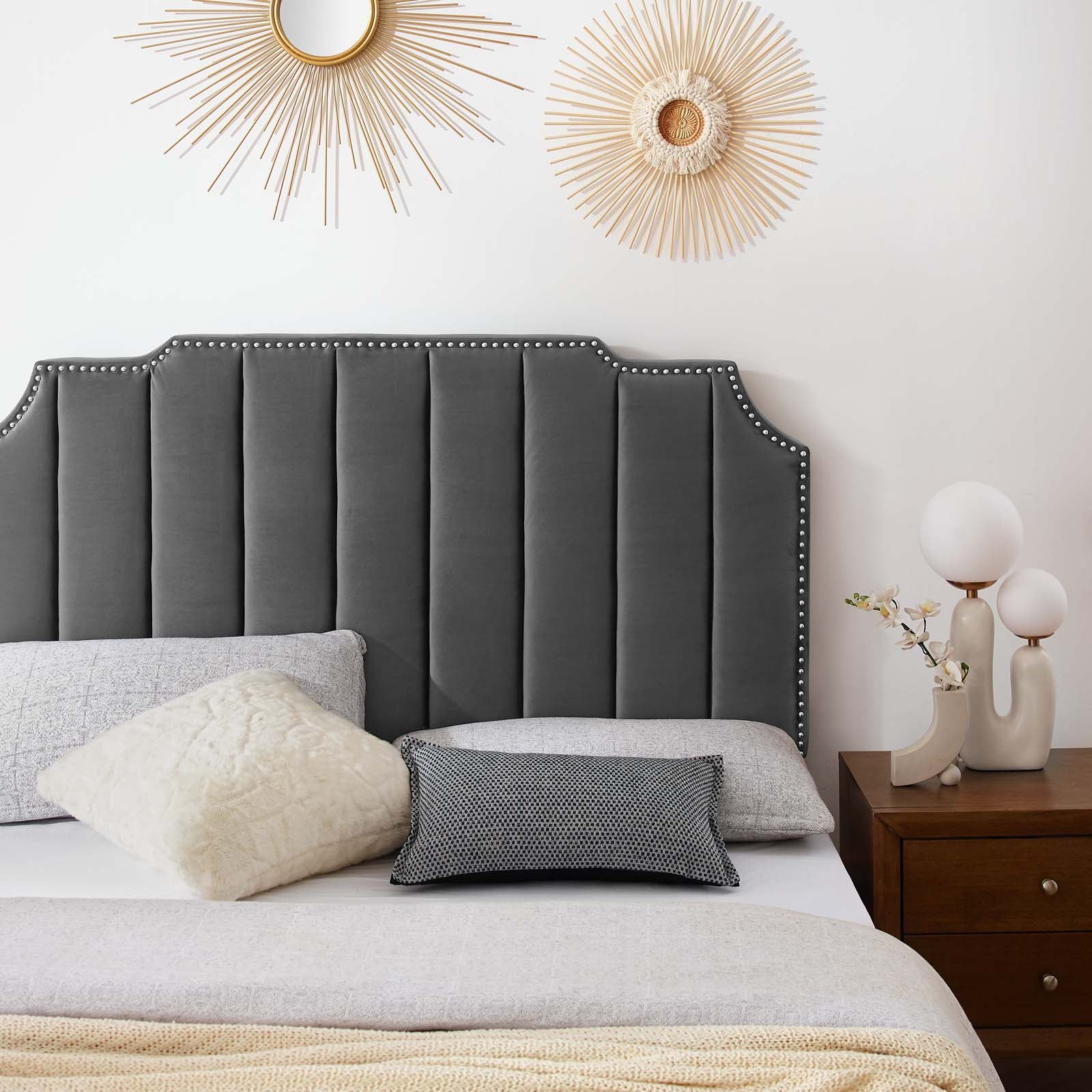 Colette King Performance Velvet Platform Bed By Modway - MOD-6894