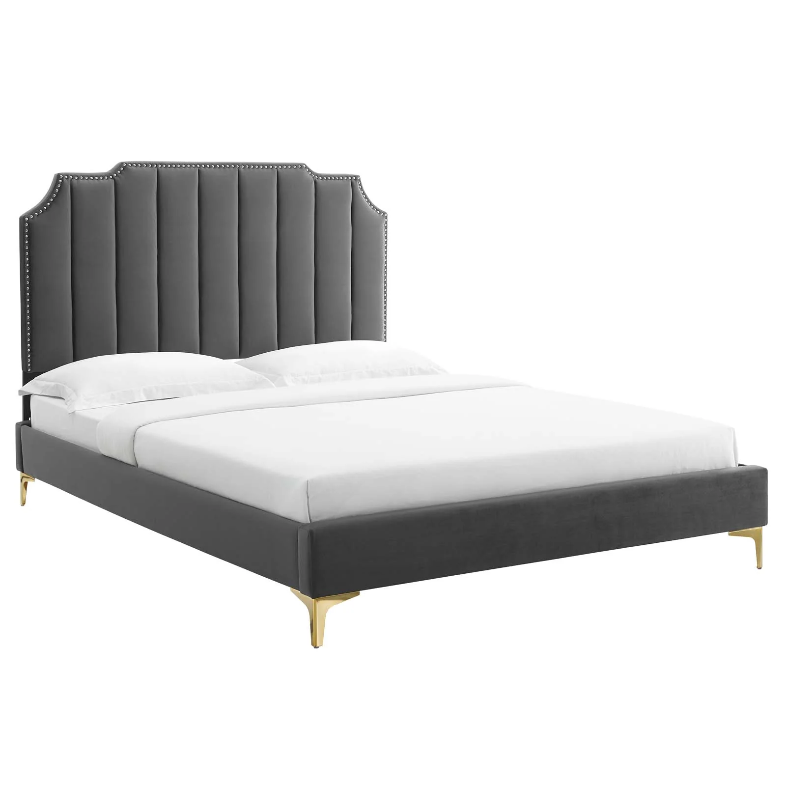 Colette King Performance Velvet Platform Bed By Modway - MOD-6894 - Image 2