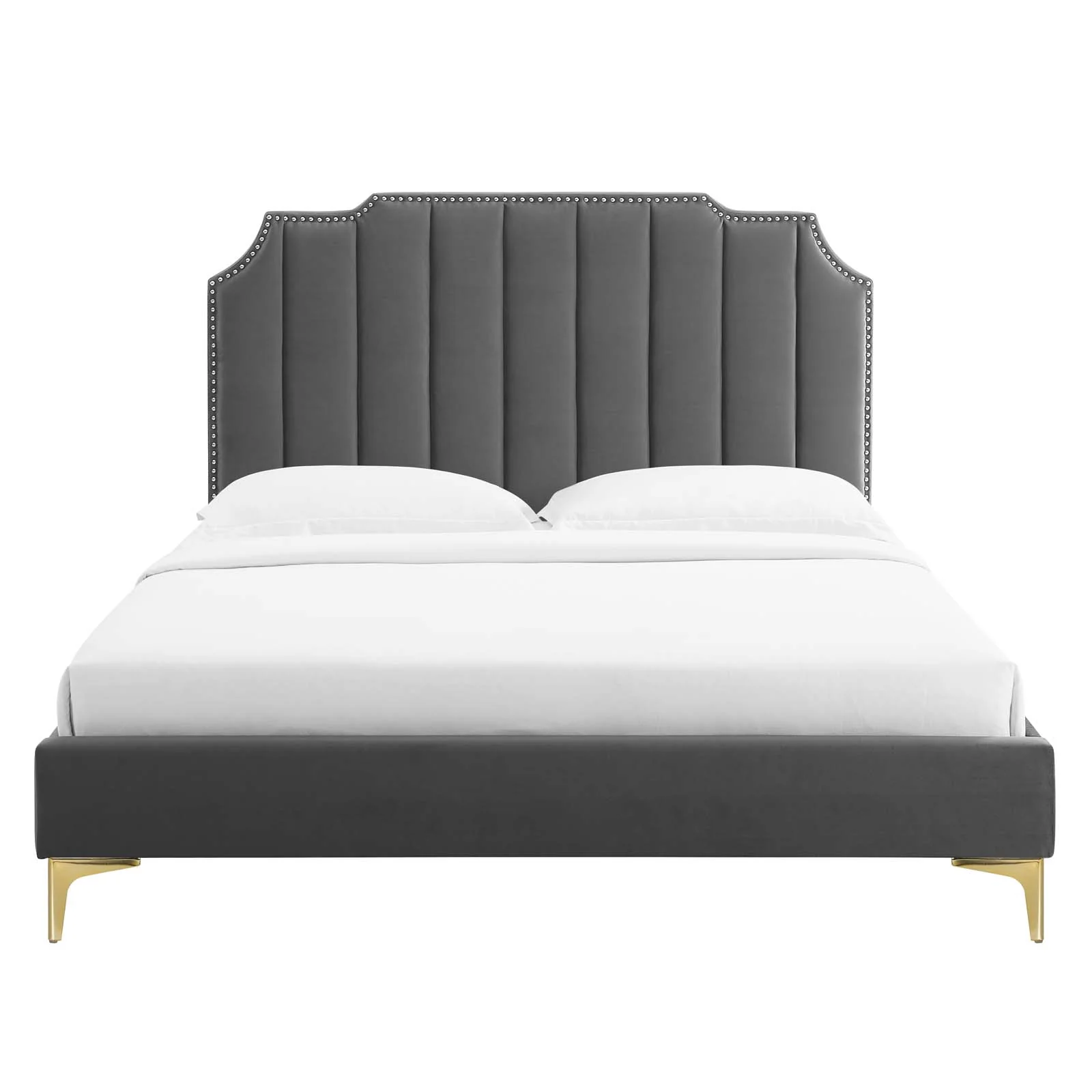 Colette Queen Performance Velvet Platform Bed By Modway - MOD-6583 - Image 12