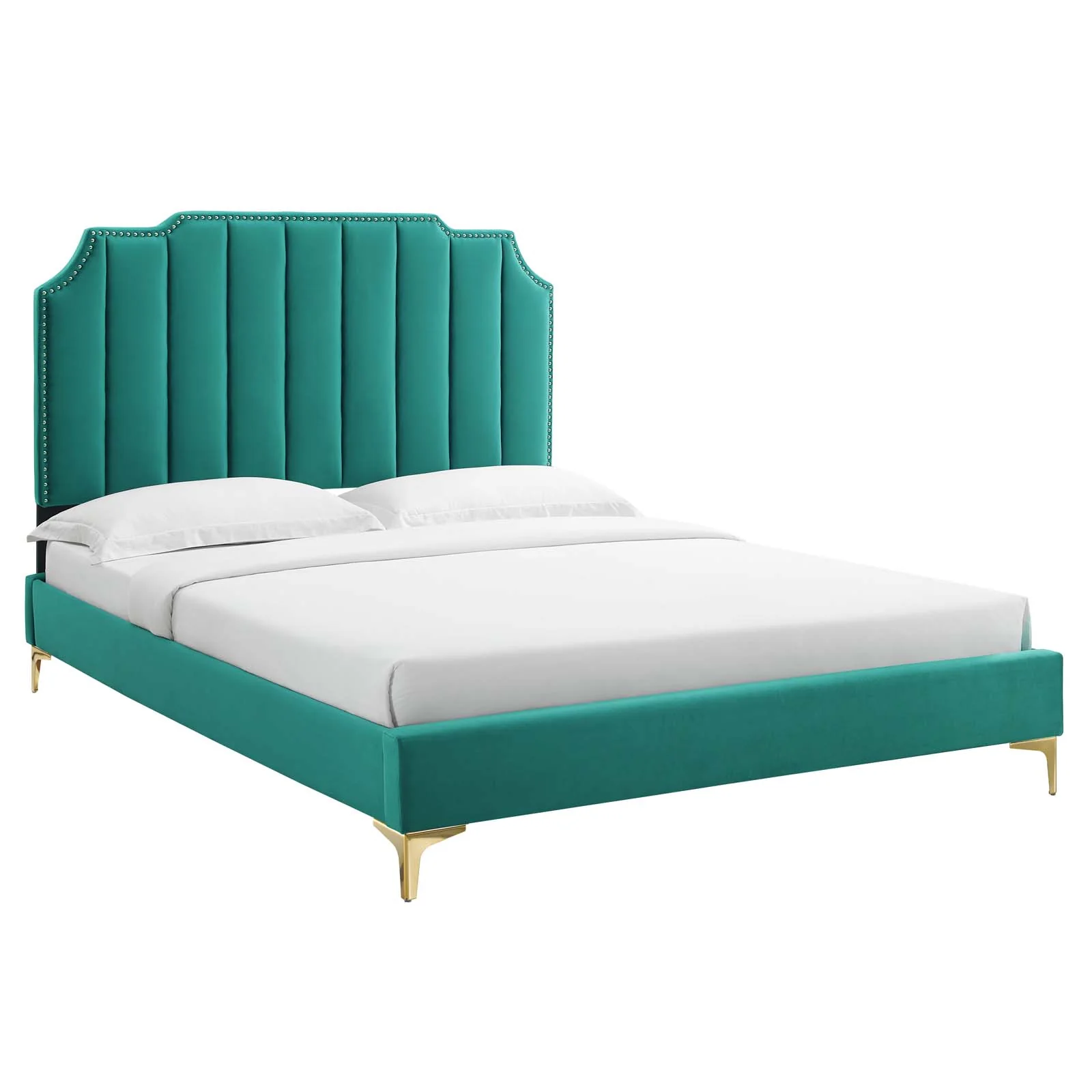 Colette Queen Performance Velvet Platform Bed By Modway - MOD-6583 - Image 97
