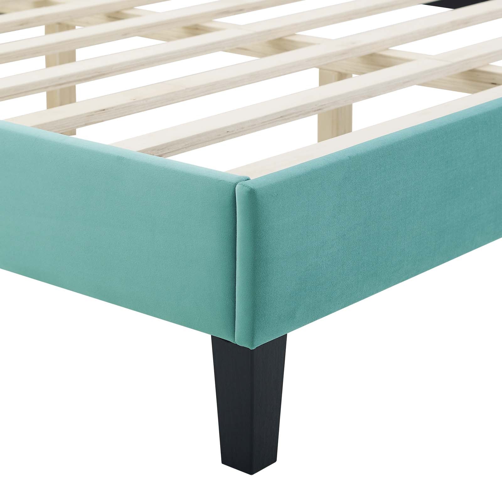 Colette Queen Performance Velvet Platform Bed By Modway - MOD-6585 - Image 61