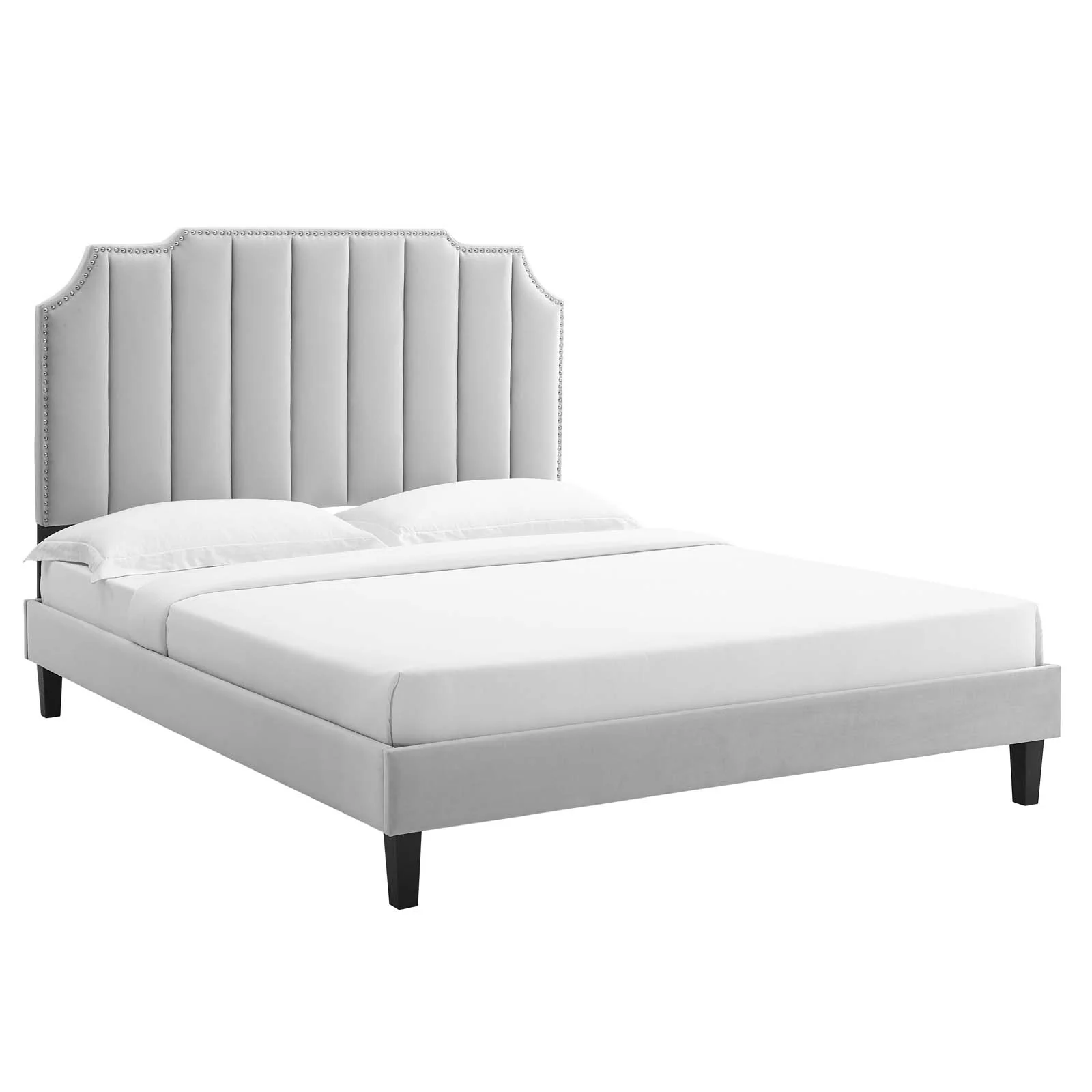 Colette Twin Performance Velvet Platform Bed By Modway - MOD-6884 - Image 33